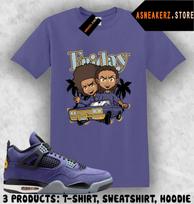 Marškinėlis prie AJ 4 Lakers Lakeshow 2026 Bato Derinimo Marškinėlis The Boondocks Penktadienis M