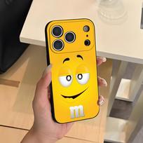 M&MS Chocolate Phone Case For IPhone 17 Air 16 E Pro Max 15 14 13 Mini 12 Pro 11 Max Plus Black Soft Shell iPhone17 Pro Max