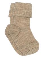 Mp Denmark - Wool Rib Baby Socks - Kūdikių kojinės - Smėlio