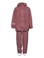 CeLaVi - Basic Rainwear Set -Solid Pu - Lietaus drabužių komplektas - Ruda