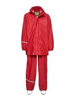CeLaVi - Basic Rainwear Set -Solid Pu - Lietaus drabužių komplektas - Raudona
