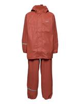 CeLaVi - Basic Rainwear Set -Solid Pu - Lietaus drabužių komplektas - Raudona