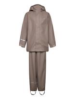 CeLaVi - Basic Rainwear Set -Solid Pu - Lietaus drabužių komplektas - Ruda