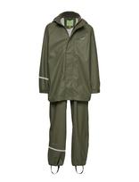 CeLaVi - Basic Rainwear Set -Solid Pu - Lietaus drabužių komplektas - Žalia