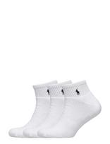 Polo Ralph Lauren - Quarter Sock 3-Pack - Kojinės iki kulkšnių - Balta