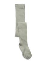 Mp Denmark - Cotton Rib Tights - Pėdkelnės - Žalia