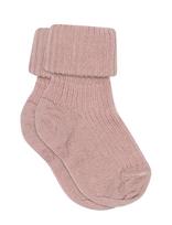 Mp Denmark - Wool Rib Baby Socks - Kūdikių kojinės - Rožinė