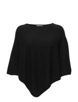 Davida Cashmere - Triangle Poncho - Pončas - Juoda
