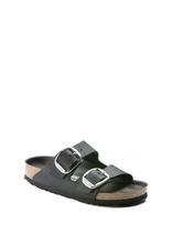 Birkenstock - Arizona Big Buckle Leoi Black Hex - Plokščiapadės basutės - Juoda