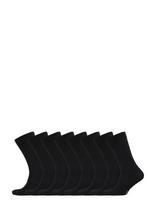 TOPECO - Socks 8-P Bamboo - Įprastos kojinės - Juoda