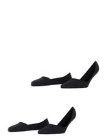 Esprit Socks - Cotton Invisible 2-Pack Sustainable Uni Coloured - Futbolo kojinės iki kulkšnių - Juoda