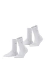 Esprit Socks - Basic Easy 2-Pack Sustainable Uni Coloured - Įprastos kojinės - Balta