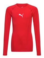 PUMA - Liga Baselayer Tee Ls Jr - Apatinė palaidinė - Raudona