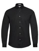 Lindbergh - Small Collar, Tailor Fit Cotton Shirt, Wf - Verslo marškiniai - Juoda