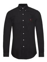 Polo Ralph Lauren - Slim Fit Garment-Dyed Oxford Shirt - Laisvalaiko marškiniai - Juoda