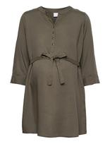 Mamalicious - Mlmercy Lia 3/4 Woven Tunic 2F  A. - Tunika - Žalia