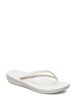 FitFlop - Iqushion Ergonomic Sparkle Flip-Flops - Šlepetės - Balta