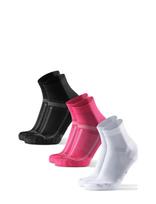 Danish Endurance - Long Distance Running Quarter Socks 3-Pack - Futbolo kojinės iki kulkšnių - Marga / raštuota
