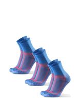 Danish Endurance - Long Distance Running Quarter Socks 3-Pack - Futbolo kojinės iki kulkšnių - Mėlyna