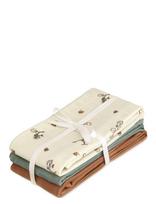 Cam Cam Copenhagen - Muslin Cloth, 3-Pack - Gots Mix - Carousel - Muslino audiniai - Kreminė spalva