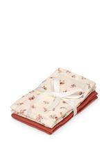 Cam Cam Copenhagen - Wash Cloth, 4 Pack - Gots - Rowan - Muslino audiniai - Marga / raštuota