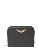 Zadig & Voltaire - Mini Zv Grained Leather - Piniginė - Juoda