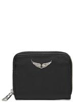 Zadig & Voltaire - Mini Zv Grained Leather - Piniginė - Juoda