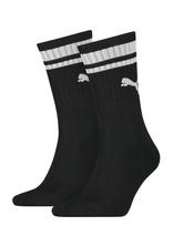 PUMA - Puma Unisex Heritage Crew Sock 2P - Įprastos kojinės - Juoda