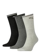 PUMA - Puma Unisex Striped Crew Sock 3P - Įprastos kojinės - Pilka