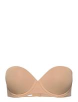 Calvin Klein - Push Up Strapless - Push Up liemenėlė - Smėlio
