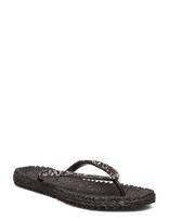 Ilse Jacobsen - Flip Flop With Glitter - Šlepetės - Juoda