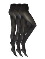 Decoy - Decoy Recycled Tight 60Den 3Pk - Pėdkelnės ir tamprės - Juoda