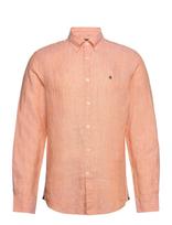 Morris - Douglas Linen Shirt-Classic Fit - Laisvalaiko marškiniai - Oranžinė
