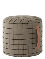 OYOY Living Design - Grid Pouf - Pufas - Pilka