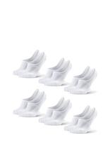 Danish Endurance - Cotton No-Show Socks 6-Pack - Futbolo kojinės iki kulkšnių - Balta