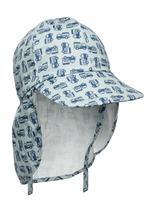 Melton - Cap W/Neck & Tie W/Print - Saulės skrybėlė - Mėlyna