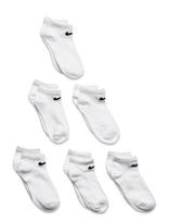 Nike - Nike 6 Pack No Show - Kojinės - Balta