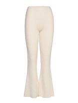 Helmut Lang - Rib Flare Pant.slubb - Platėjančios kelnės - Kreminė spalva
