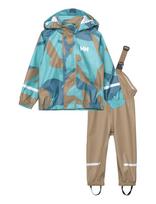 Helly Hansen - K Bergen 2.0 Pu Rainset Aop - Lietaus drabužių komplektas - Marga / raštuota
