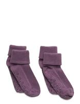 Minymo - Baby Rib Sock W. Abs (2-Pack) - Neslystančios kojinės - Violetinė