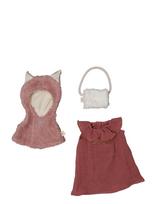 Fabelab - Doll Clothes Set - Fox Cape - Lėlių drabužiai - Raudona