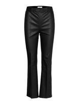 Dante6 - Tyson Crop Flare Leather Pants - Odinės tamprės-kelnės - Juoda