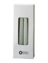 Kunstindustrien - Small Colored Candle - Giftbox W. 12 Pcs - Žvakė - Žalia