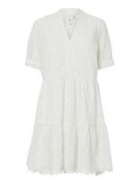 YAS - Yasholi Ss Dress S. Noos - Trumpa suknelė - Balta