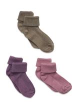 Minymo - Baby Sock Rib (3 Pack) - Kūdikių kojinės - Marga / raštuota