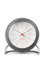 Arne Jacobsen Clocks - Bankers Bordur Ø11 Cm - Židinio ir stalo laikrodžiai - Pilka