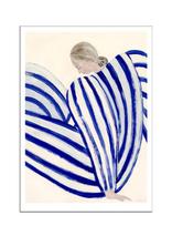 The Poster Club - Blue Stripe At Concorde - Iliustracijos - Mėlyna