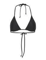 GANNI - Recycled Core Solid String Bikini Top - Trikampis bikinio viršus - Juoda