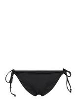 GANNI - Recycled Core Solid String Bikini Briefs - Bikinis su raišteliais šonuose - Juoda
