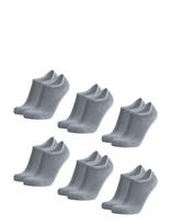 Danish Endurance - Bamboo No-Show Socks 6-Pack - Futbolo kojinės iki kulkšnių - Pilka